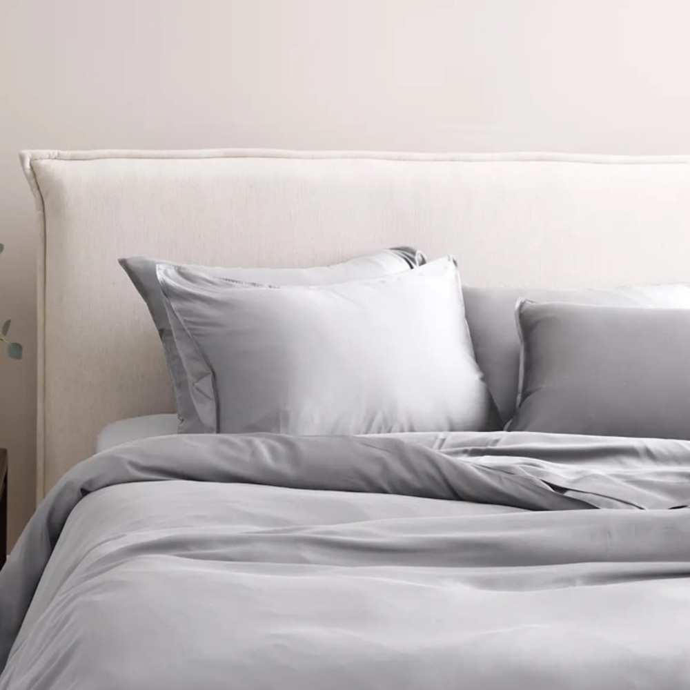 NWOT Quince Bamboo Duvet Cover Set Queen (Gray)